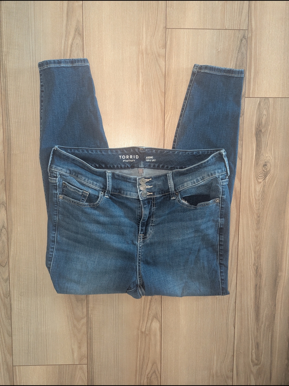 Torrid Dark Blue High-Rise Skinny Jeans